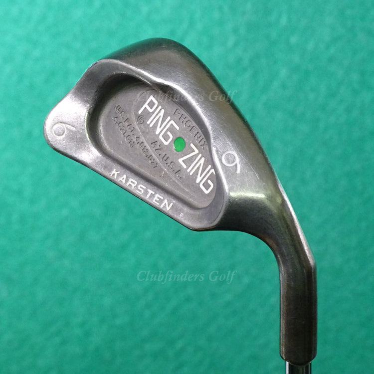 Ping Zing Stainless Green Dot Single 6 Iron Dynamic Gold R300 Steel Regular