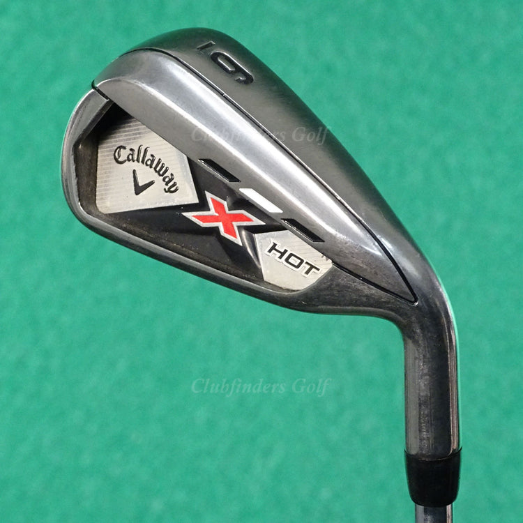 Callaway X-Hot N-14 Single 6 Iron Factory True Temper Steel Uniflex