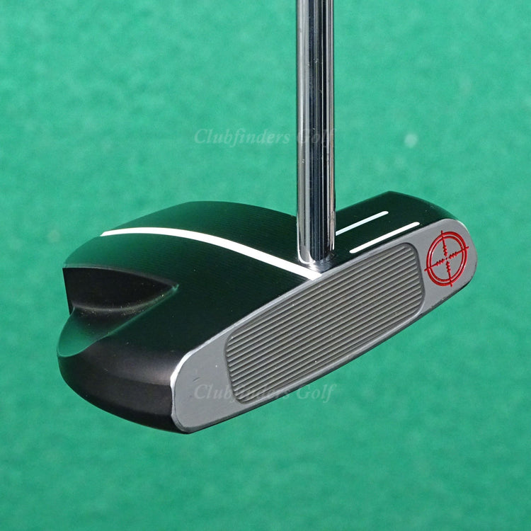 SeeMore SBc Black Broomstick 47" Long Mallet Putter Golf Club w/Super Stroke