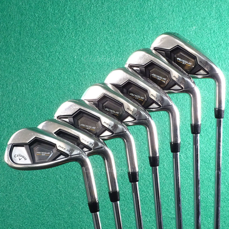 Callaway Rogue ST MAX OS 5-AW Iron Set True Temper Elevate MPH 115 Steel Regular