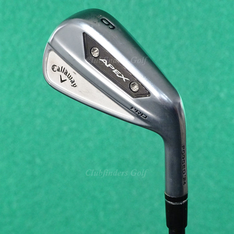 Callaway Apex Pro Forged '24 Single 6 Iron AMT R300 Tour White Steel Regular