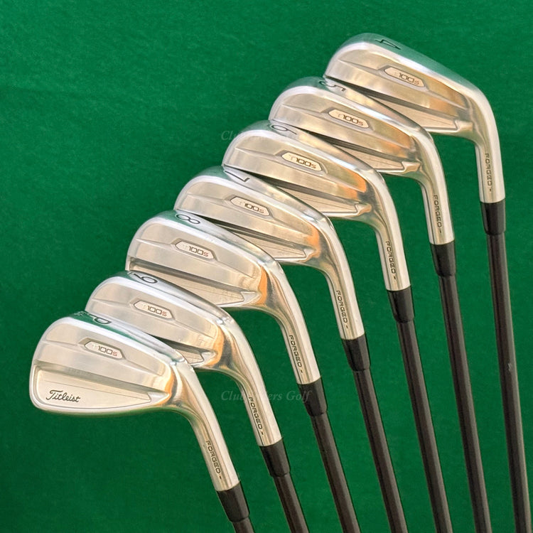 Titleist 2021 T100s Forged 4-PW Iron Set TT AMT Black R300 Onyx Steel Regular