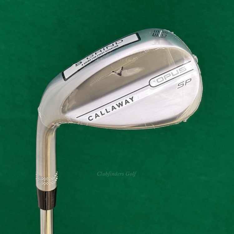 NEW LH Callaway Opus SP Brushed Chrome 56-10S 56° Sand Wedge S200 Steel Stiff