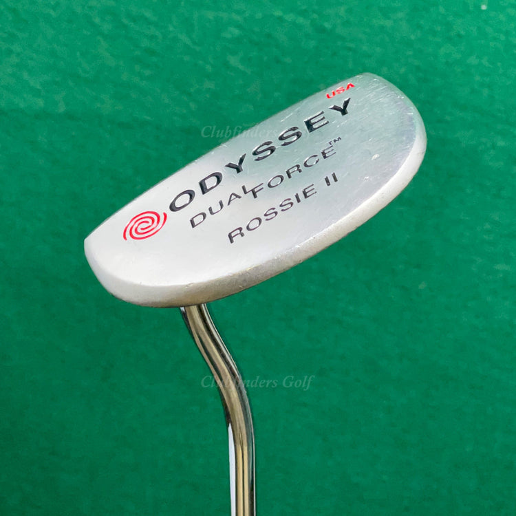 LH Odyssey Dual Force Rossie II 33.5" Double-Bend Mid-Mallet Putter Golf Club