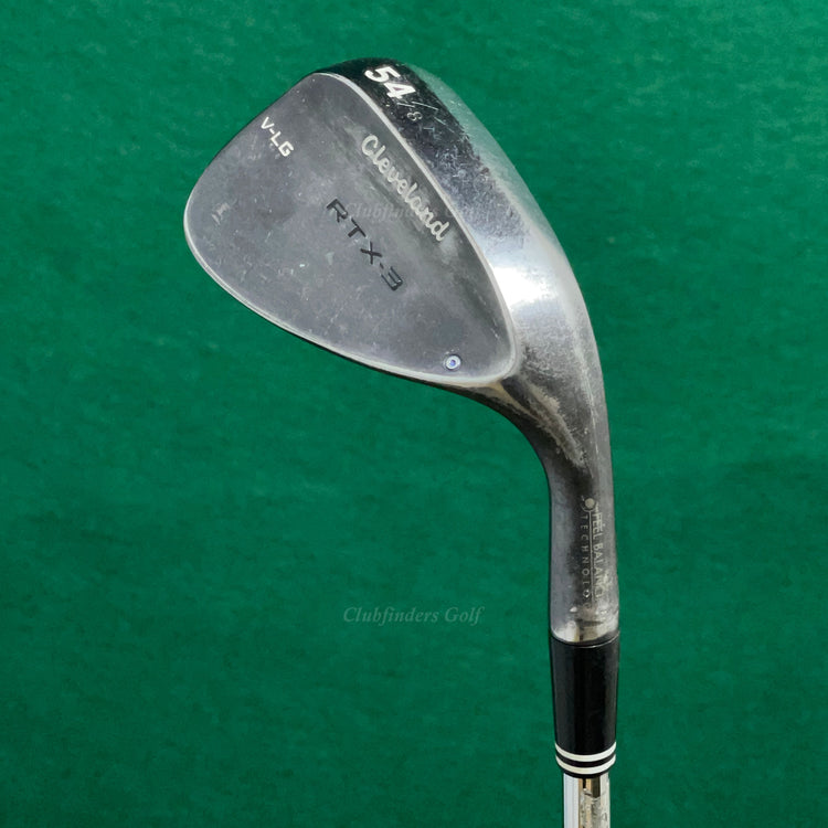 Cleveland RTX-3 V-MG Black 54-8 54° Sand Wedge Dynamic Gold Steel Wedge Flex