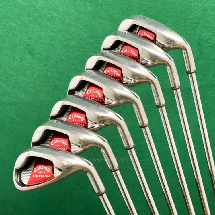 Callaway Big Bertha 2008 4-PW Iron Set Factory Big Bertha Steel Uniflex