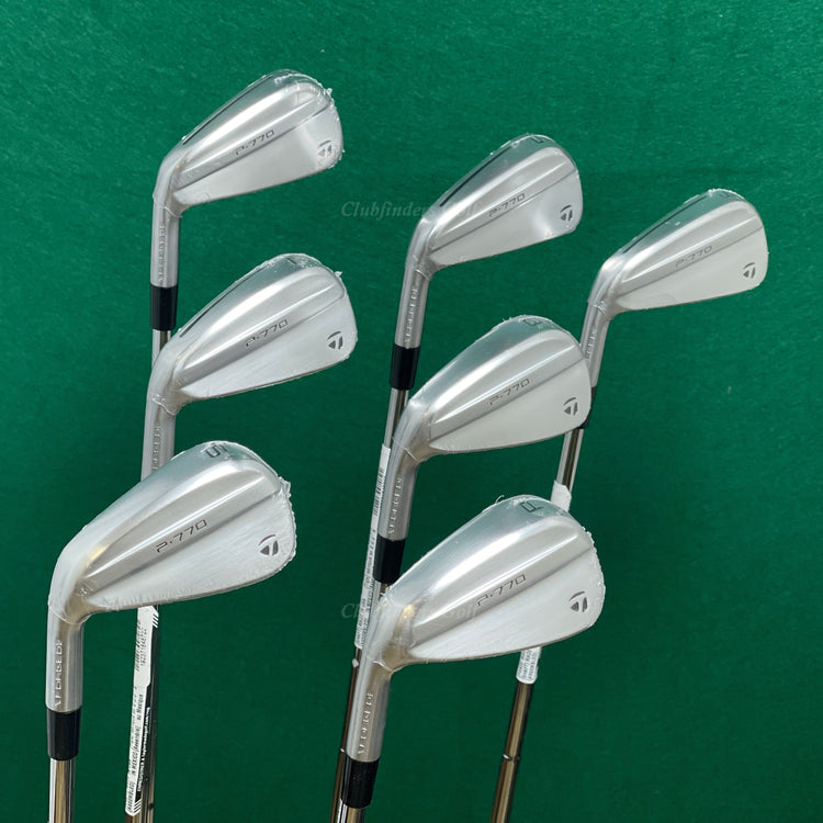 NEW LH TaylorMade P-770 Forged 2024 4-PW Iron Set DG MID 115 S300 Steel Stiff