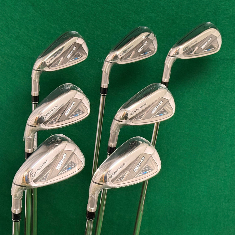 NEW LH TaylorMade SIM2 MAX 5-AW Iron Set KBS Max MT 85 Steel Stiff