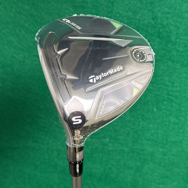 NEW LH TaylorMade Qi35 MAX 15.5° Fairway Wood 3 Air Speeder '25 50-S Stiff w/HC
