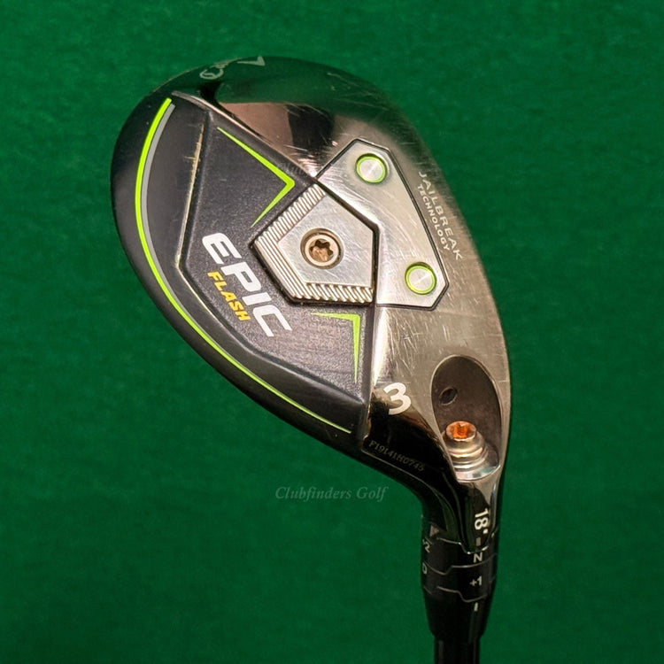 Callaway EPIC Flash 18° 3 Hybrid Mitsubishi Tensei White 70 Graphite Stiff w/HC