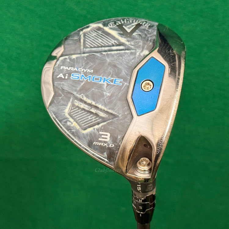 Callaway Paradym Ai Smoke Max D 15° Fairway Wood 3 Cypher Fifty 5.5 Regular