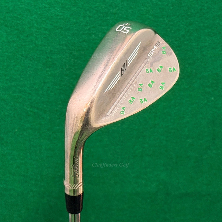 LH Titleist Vokey SM9 Brushed 50-12F 50° Gap Wedge DG Spinner TI Wedge Flex