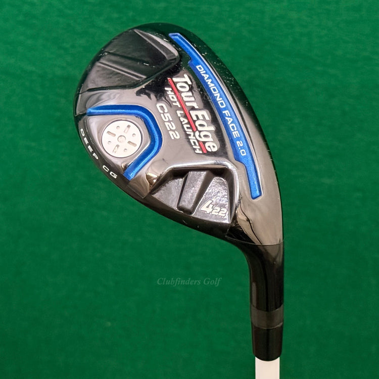 Tour Edge Hot Launch C522 22° Hybrid 4 Iron Fubuki HL 60S Graphite Stiff