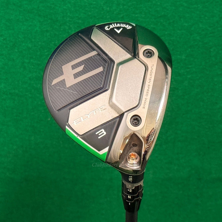 Callaway ELYTE 15° Fairway Wood 3 Mitsubishi Tensei 1K Black 75 Stiff w/ HC