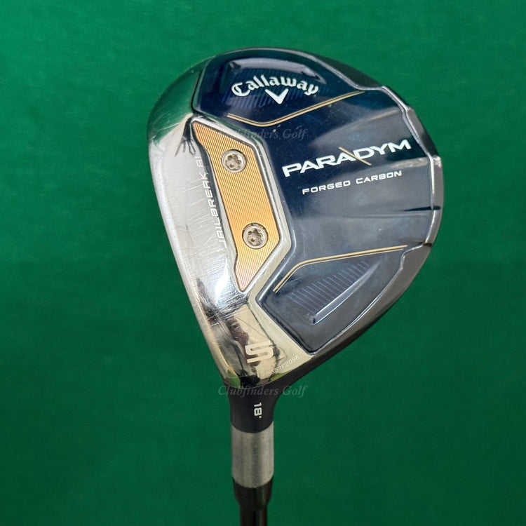 LH Callaway Paradym 18° Fairway Wood 5 Fujikura Vista Pro 60-R Regular w/HC