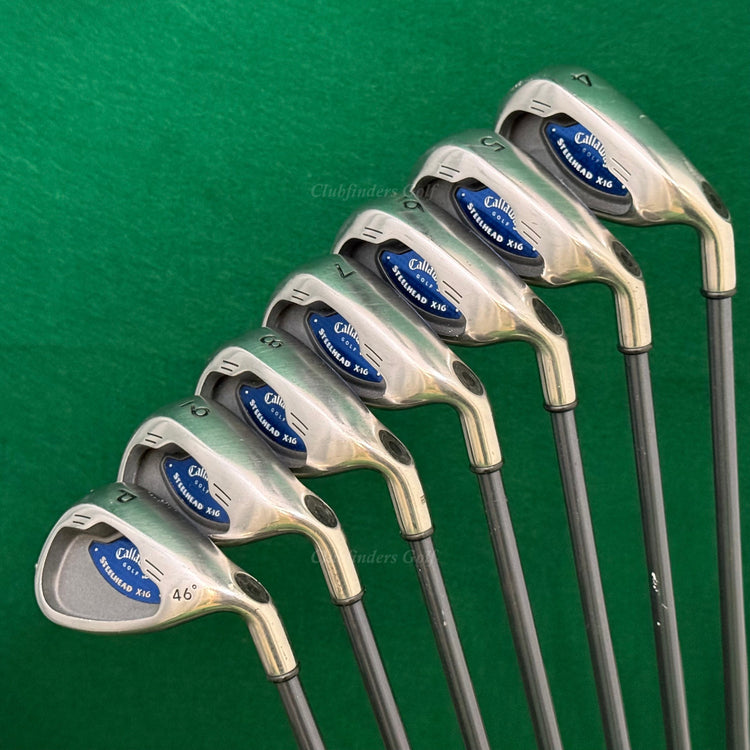 Callaway Steelhead X-16 4-PW Iron Set System CW85 Graphite Firm
