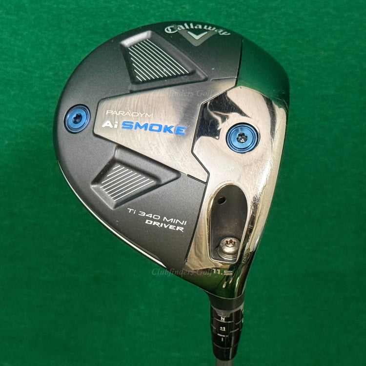 Callaway Paradym Ai Smoke TI 340 11.5° Mini Driver Denali Blue 50g 6.0 Stiff