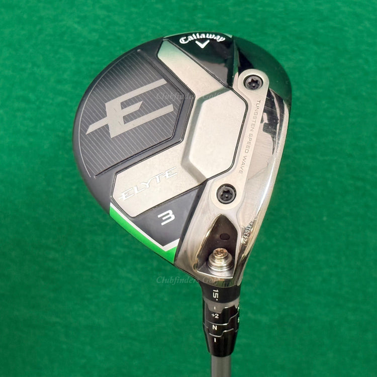 Callaway ELYTE 15° Fairway 3 Wood Project X Denali Blue 60g 6.0 Graphite Stiff