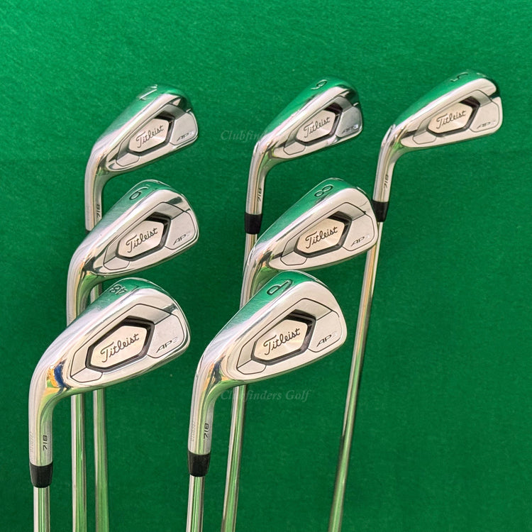 LH Titleist AP3 718 5-GW Iron Set Project X LZ 6.0 120g Steel Stiff
