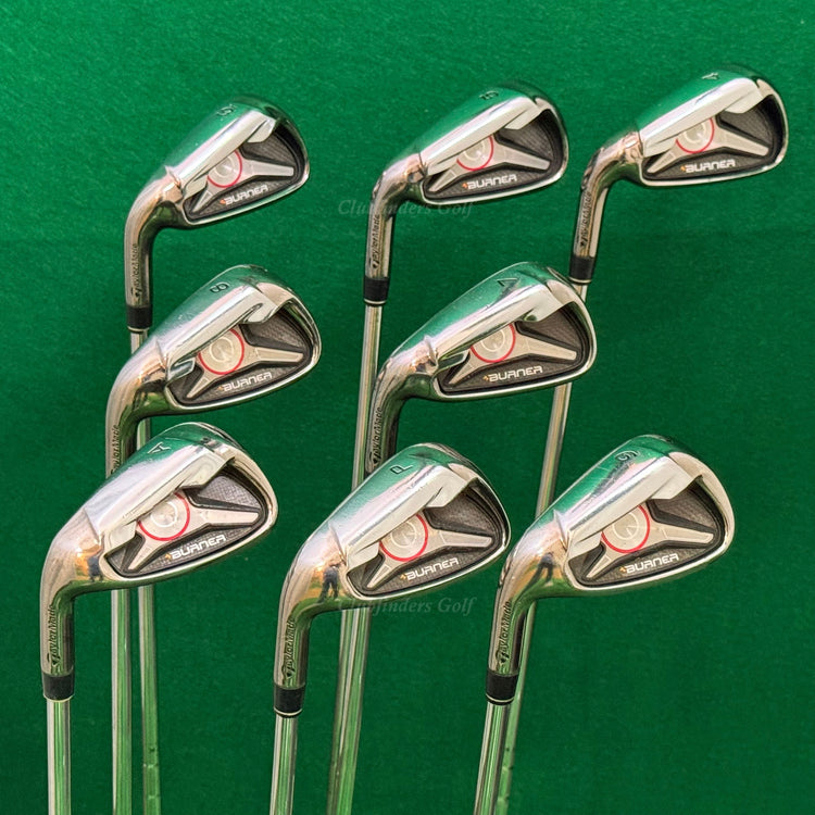 LH TaylorMade Burner 2009 4-AW Iron Set Burner 85 Superfast Steel Regular