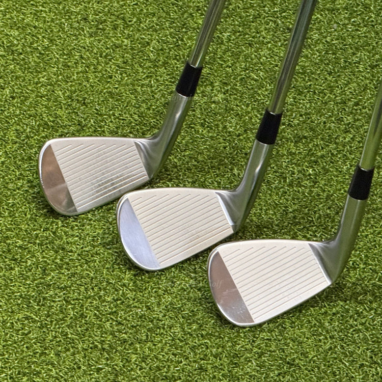 Cobra King Forged CB/MB Combo Chrome 4-PW Iron Set KBS $-Taper 120 Steel Stiff
