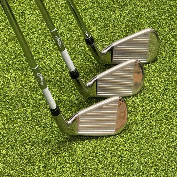 LH Callaway X2 Hot 4-AW Iron Set True Temper Speed Step 85 Steel Regular