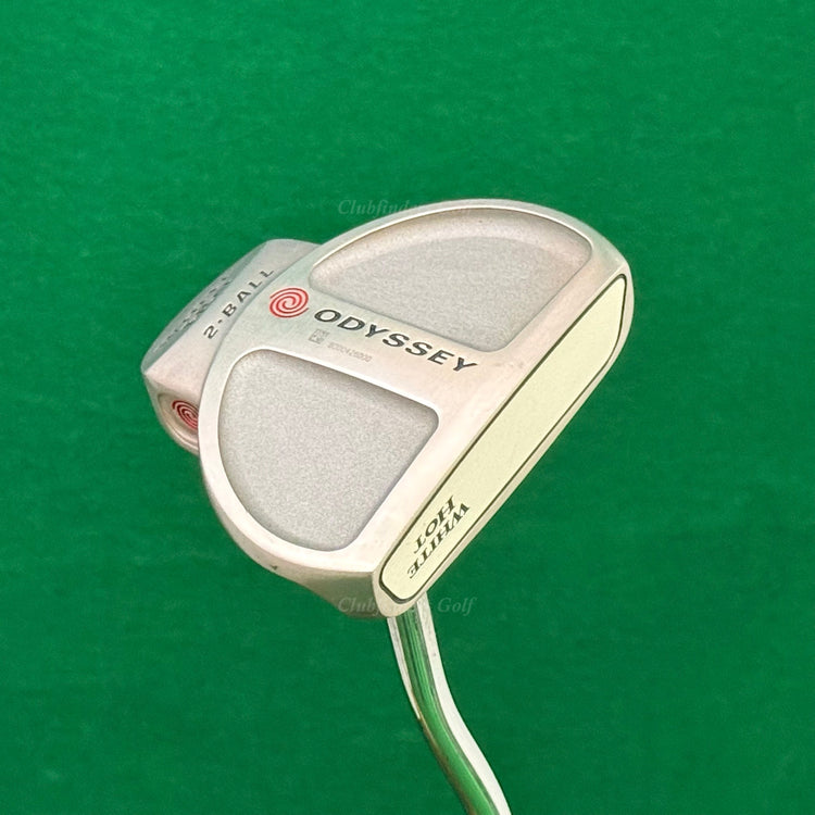 Odyssey White Hot 2-Ball 35" Double-Bend Mallet Putter Golf Club