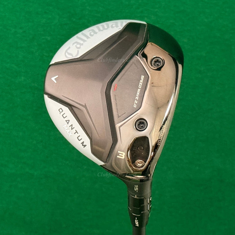 Callaway Quantum Max 15° Fairway 3 Wood Cypher Fifty 6.0 Graphite Stiff w/HC