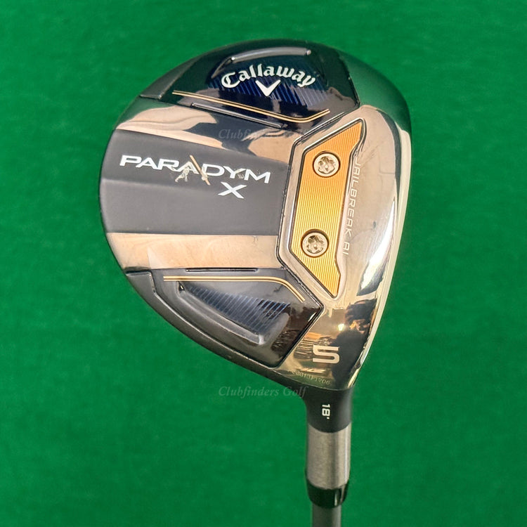 Callaway Paradym X 18° Fairway 5 Wood HZRDUS Smoke Green 6.0 70g Stiff w/HC