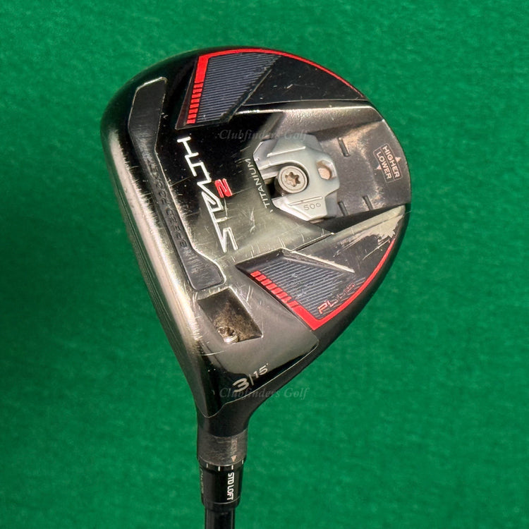LH TayorMade Stealth 2 Plus 15° Fairway Wood 3 Mitsubishi Kai'li FW 75s Stiff