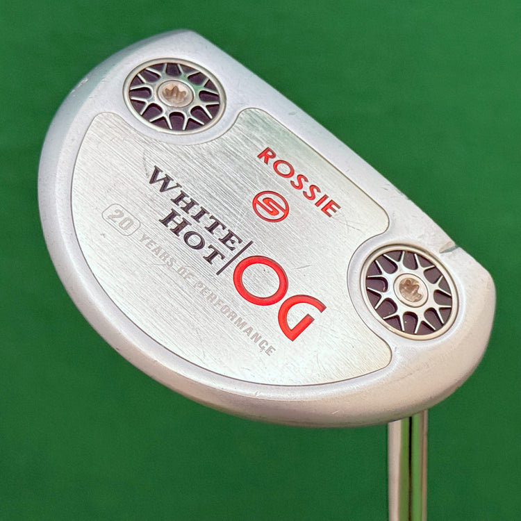 Odyssey White Hot OG Rossie S 34.25" Slant-Neck Mallet Putter Golf Club