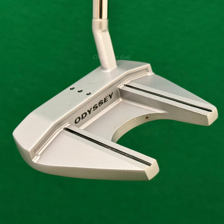 LH Odyssey White Hot OG 7S 35" Slant-Neck Mallet Putter w/Super Stroke & HC