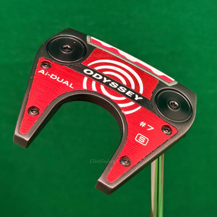 Odyssey 2026 Ai-DUAL #7 S 34" Slant-Neck Mallet Putter SL90 w/Super Stroke & HC