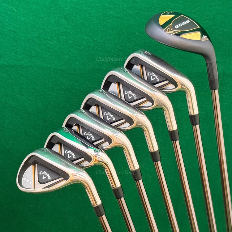 Lady Callaway Edge 5H, 6-SW Iron Set Attas Speed Series 40L Graphite Ladies w/HC