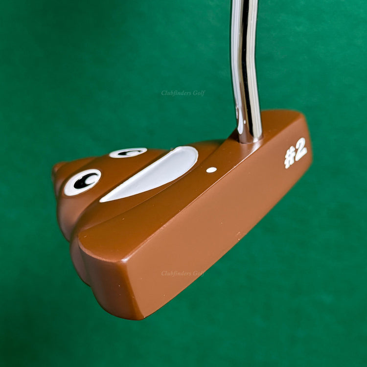 InTech Golf #2 Poop Emoji 35" Double-Bend Mallet Putter Golf Club w/ HC