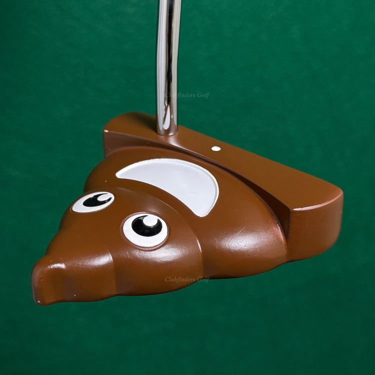 InTech Golf #2 Poop Emoji 35" Double-Bend Mallet Putter Golf Club w/ HC