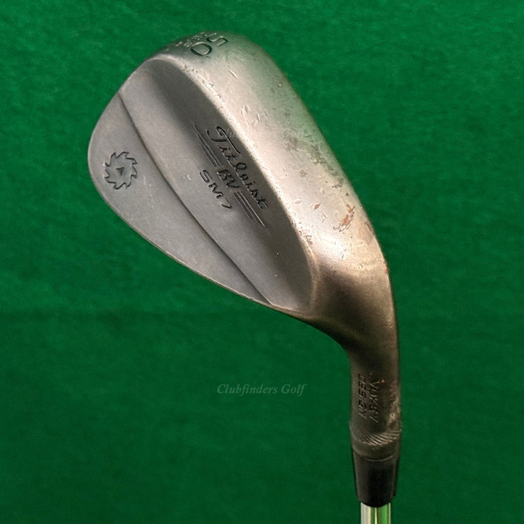 Titleist Vokey SM7 Jet Black 50-8F 50° Gap Wedge Stepped Steel Wedge Flex