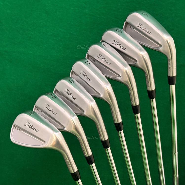 Titleist 2025 T100 Forged 5-GW Iron Set True Temper AMT Silver Steel Stiff