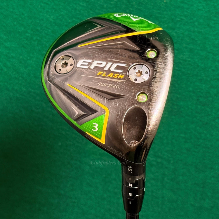 Callaway EPIC Flash Sub Zero 15° Fairway Wood 3 Project X HZRDUS Black 6.0 Stiff