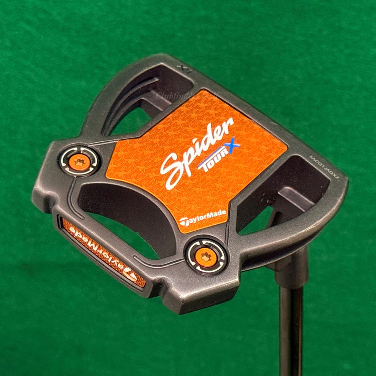 TaylorMade Spider Tour X Black 35" X1 L-Neck Mallet Putter w/ Super Stroke & HC