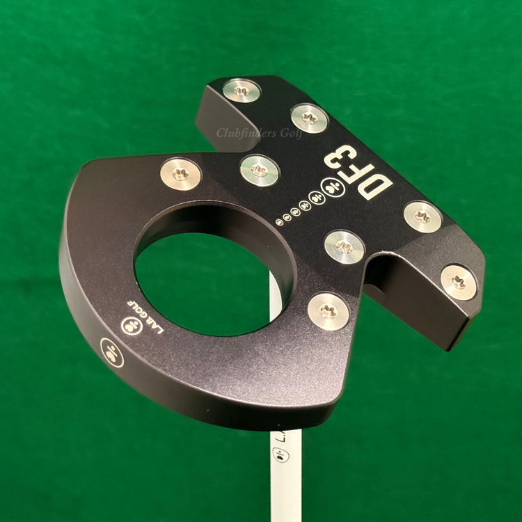 LAB Golf DF3 Custom Black 38" CS Mallet Putter ACCRA White w/Super Stroke & HC