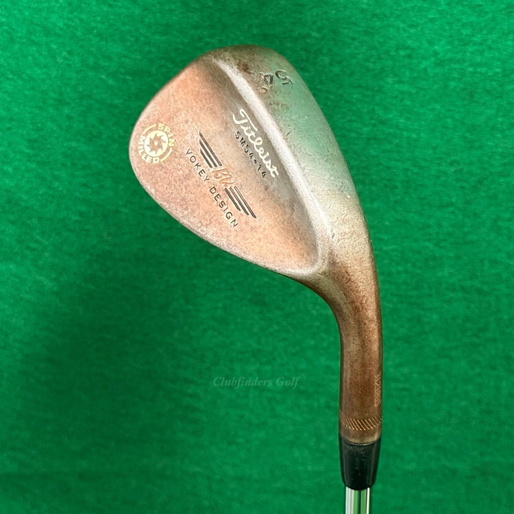 Titleist Vokey Spin Milled Raw 54-14 54° Sand Wedge Dynamic Gold Wedge Flex