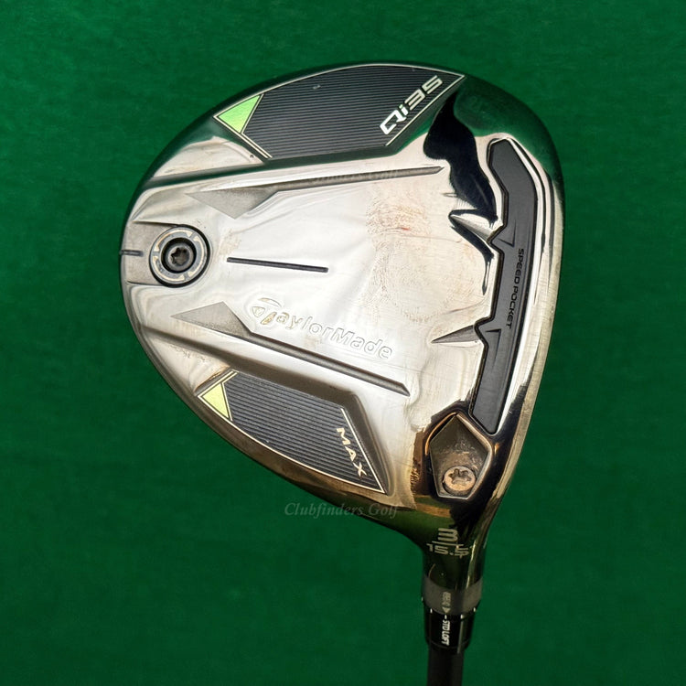 TaylorMade Qi35 Max 15.5° Fairway 3 Wood Mitsubishi REAX 55-S Stiff w/HC