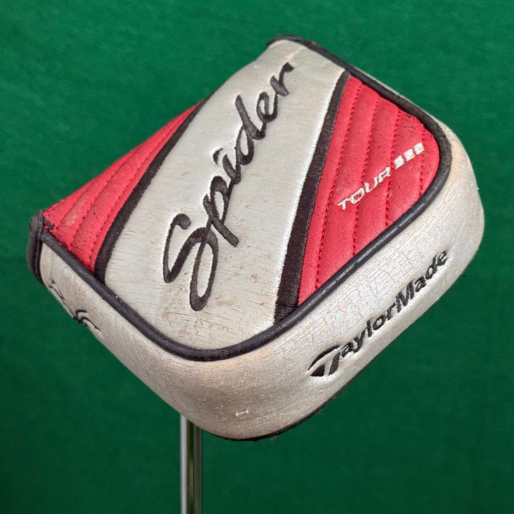 LH TaylorMade Spider Tour Red/Silver 34" Putter Golf Club W/ Super Stroke & HC