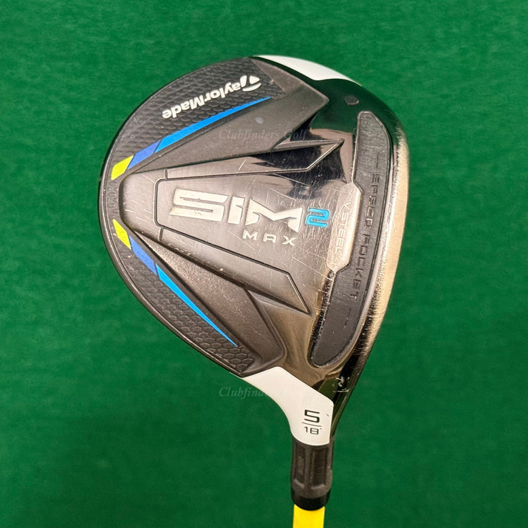 TaylorMade SIM 2 MAX 18° 5 Fairway Wood ProForce V2 7F5 Graphite ExStiff W/Hc