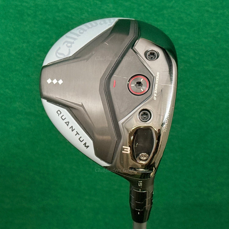Callaway Quantum Triple Diamond 15° Fairway Wood 3 Denali Frost 6.0 Stiff w/ HC