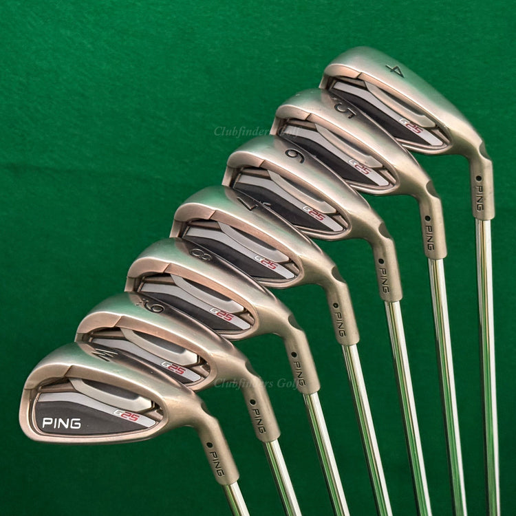 Ping G25 Black Dot 4-PW Iron Set Factory CFS Steel Regular