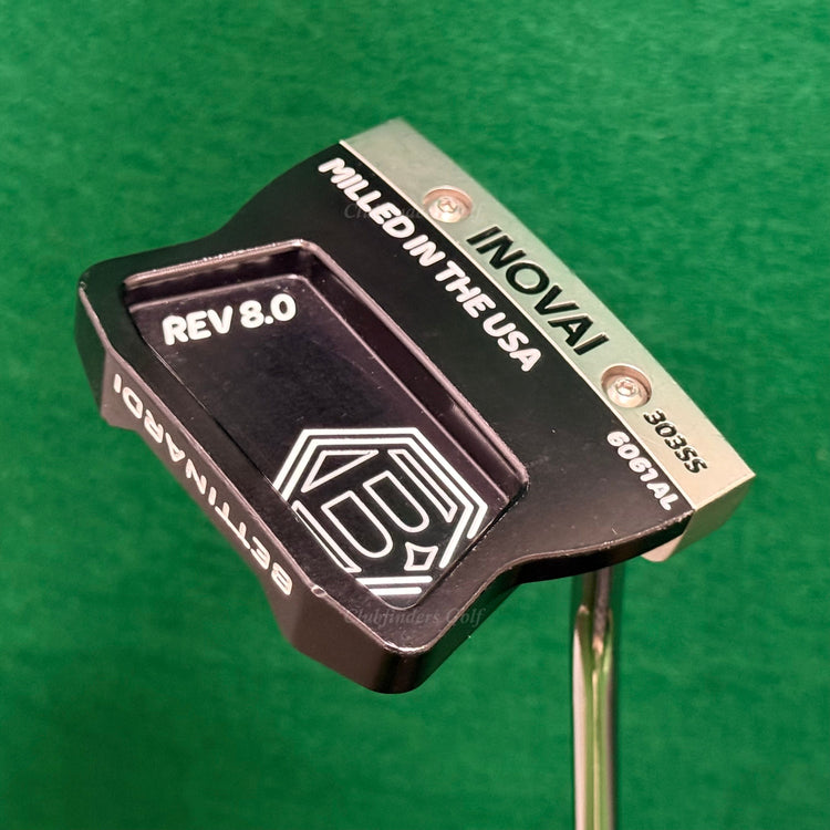 Bettinardi Inovai REV 8.0 35" Single-Bend Mallet Putter Factory Steel