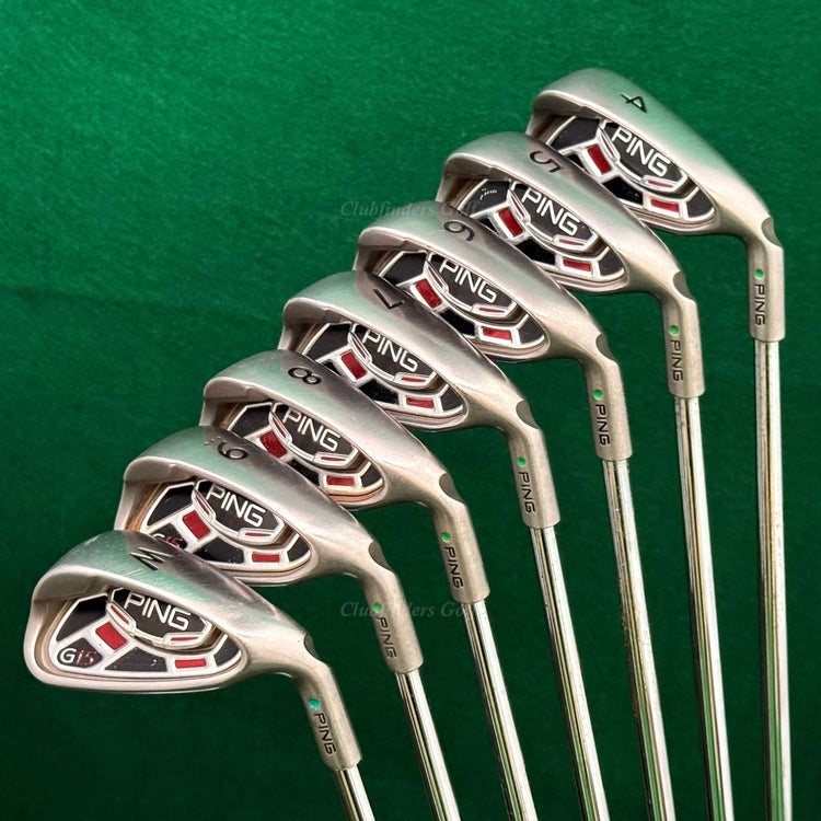 Ping G15 Green Dot 4-PW Iron Set Factory Ping AWT Steel Stiff