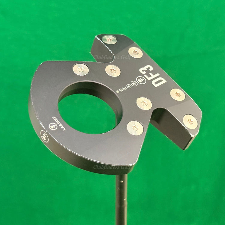 LAB Golf '24 DF3 Black 34" Center-Shaft Putter Matte Black Stepped Steel
